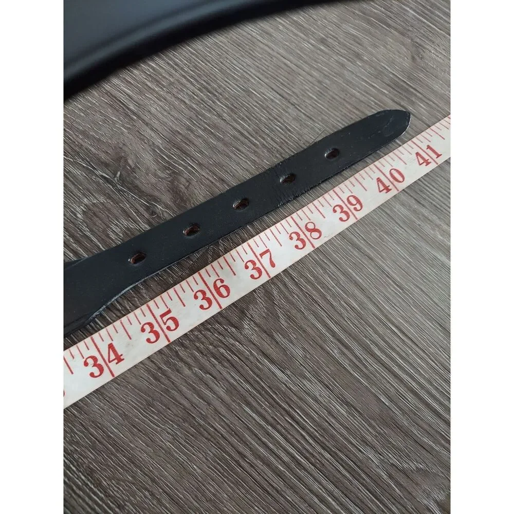 Black Leather Men’s Ranger Belt 38